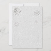 Invitation Elégant Vacances en Rhinestone Blanc Laisser Il Fê (Dos)