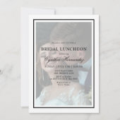 Invitation Élégant Vellum Typographie Script Bridal Luncheon (Devant)