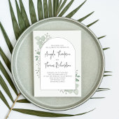 Invitation Elégant vert Eucalyptus Foliage Feuilles de verdur