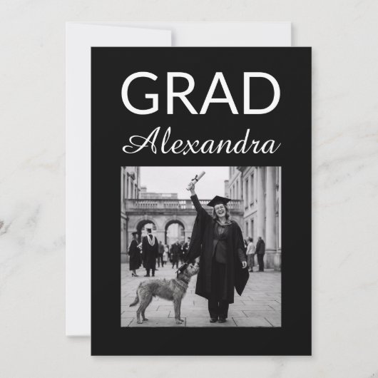 Invitation Elegant Veterinary Medicine Graduation Party (Devant)