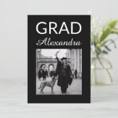 Invitation Elegant Veterinary Medicine Graduation Party (Debout devant)