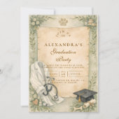 Invitation Elegant Veterinary White Coat Graduation Party (Devant)