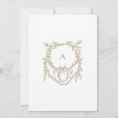 Invitation Elegant Victorian Pastel Floral Bow Bridal Shower (Dos)