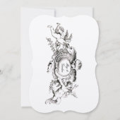 Invitation Élégant victorien 1845 Cartouche (Dos)