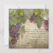 Invitation Élégant vignoble rustique Vignoble Automne Couples (Devant)