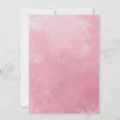 Invitation Élégant Vino aquarelle avant Vows Fête des mariées (Dos)