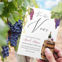 Élégant Vino avant Vows Winery Fête des mariées