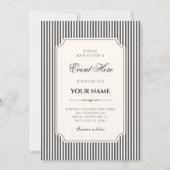 Invitation Élégant vintage (Devant)