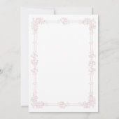 Invitation Elegant Vintage Baroque Dusty Pink Wedding (Dos)