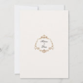 Invitation Elegant Vintage Lotus Asian Inspired  (Dos)