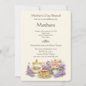 Invitation Elegant Vintage Mother's Day Brunch  (Devant)