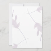 Invitation Élégant Violet Lavande & Pêche Enregistrer La Date (Dos)