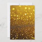 Invitation Élégant violet Parties scintillant or Mariage Fair (Dos)