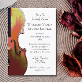Invitation Élégant Violon Musical Considérant Concert Invitat