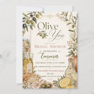 Invitation Élégant Vous Olive Shower de Mariée