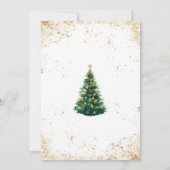 Invitation Elegant Watercolor Christmas Tree (Dos)