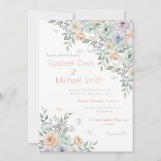 Invitation Elegant Watercolor Floral