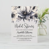 Invitation Elegant Watercolor Floral Bridal Shower (Debout devant)