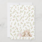 Invitation Elegant Watercolor One 1st Birthday some bunny Gi (Dos)