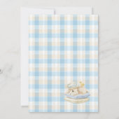 Invitation Elegant Watercolor One 1st Birthday some bunny Gi (Dos)