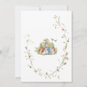 Invitation Elegant Watercolor Peter Rabbit wildflower Baby S (Dos)