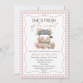 Invitation Elegant Watercolorfresh off the market  Bridal Sho