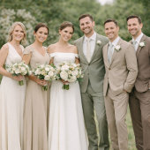 Invitation Elegant Wedding Attire Color Palette Card