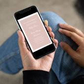 Invitation Elegant Wedding Calligraphy Blush Pink Script