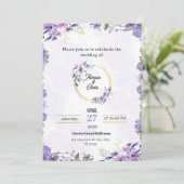 Invitation Elegant Wedding Design (Debout devant)