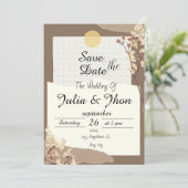 Invitation Elegant Wedding Design (Debout devant)