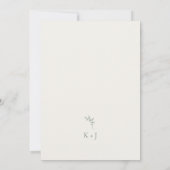 Invitation Elegant Wedding Minimal Sage Green Monogram (Dos)