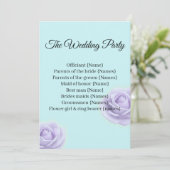 Invitation Elegant Wedding Program & Wedding Party Guide (Debout devant)