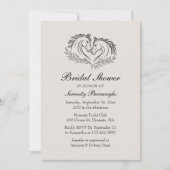 Invitation Elégant Western Horse Rustic Country Fête des mari (Devant)