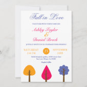 Invitation Elégant Whimsical coloré Mariage de automne rustiq (Devant)