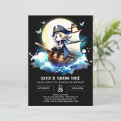 Invitation Elégant Whimsy Pirate Anniversaire (Debout devant)