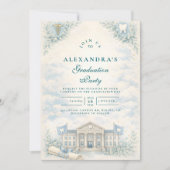 Invitation Elegant White Coat Dentist Graduation Party (Devant)