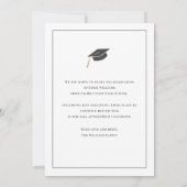 Invitation Elegant White Graduate Announcement (Dos)