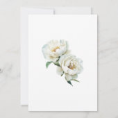 Invitation Elegant White Peony & Sage Green Floral Wedding (Dos)