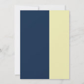 Invitation Elégant White & Royal Blue Gala de collecte de fon (Dos)