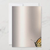 Invitation Elégant Wild One Gold Butterflies Anniversaire (Dos)