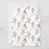 Invitation Elégant Wild & Onederful Fleur sauvage 1er anniver (Dos)