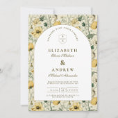 Invitation Elegant Wildflower Arch Minimal Wedding (Devant)