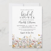 Invitation Elegant Wildflower Bridal Shower (Devant)