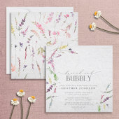 Invitation Elegant Wildflower Brunch & Bubbly Bridal Shower