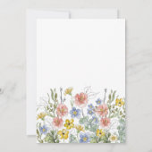 Invitation Elegant Wildflower Floral Monogram Crest Wedding (Dos)