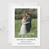 Invitation Elegant Wildflower Floral Wedding Save The Date (Devant)