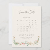 Invitation Elegant Wildflower Garden Floral (Devant)