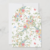 Invitation Elegant Wildflower Monogram Wedding Arch (Dos)