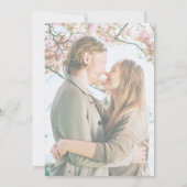 Invitation Elegant Wildflower Spring Wedding with Photo Back (Dos)