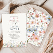 Invitation Elegant Wildflower Wedding
